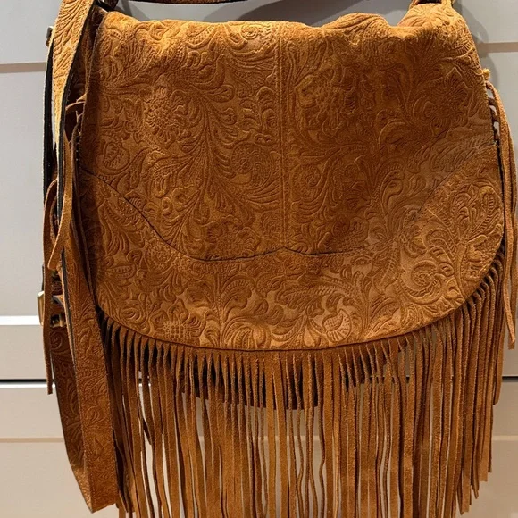 Sundance Suede Fringe Shoulder Bag - Picture 2 of 6